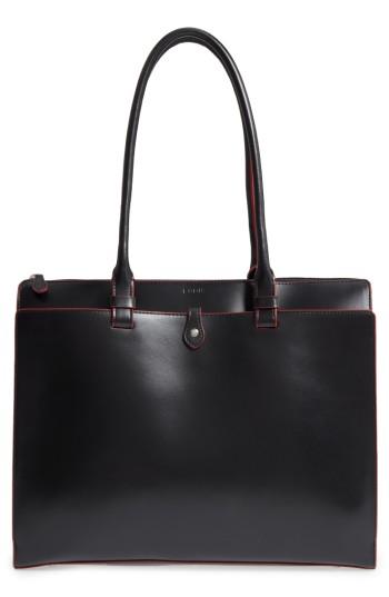 Lodis Jessica Leather Tote - Black