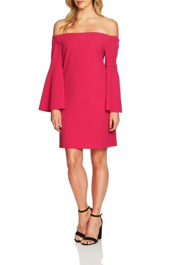 Women's Cece Hadley Off The Shoulder Shift Dress - Red