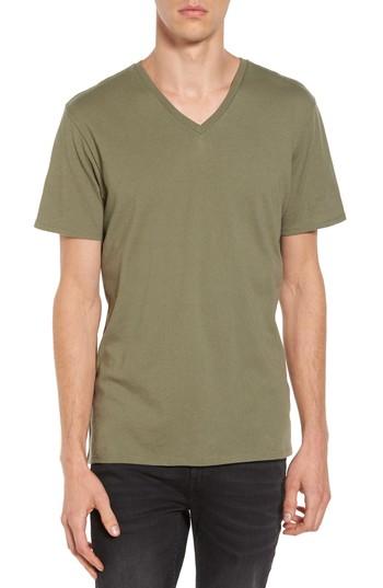 Men's The Rail Slim Fit V-neck T-shirt, Size - Green