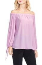 Women's Vince Camuto Tie-cuff Off The Shoulder Blouse, Size - Pink