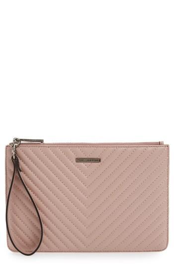 Women's Rebecca Minkoff Leather Wristlet - Black