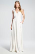 Women's Houghton 'grady' Sleeveless Silk V-neck Gown