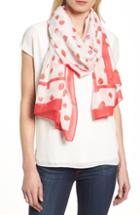 Women's Kate Spade New York Tossed Berry Cotton & Silk Scarf