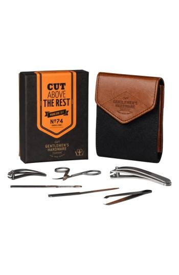 Wild And Wolf Gentleman's Hardware Manicure Set, Size - Black