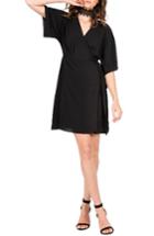 Women's Standards & Practices Candice Georgette Wrap Dress - Black