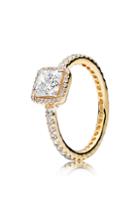 Women's Pandora Timeless Elegance 14k Gold Ring