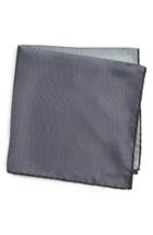 Men's Lanvin Silk Pocket Square, Size - Grey