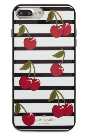 Kate Spade New York Cherry Stripe Iphone 7 & 7 Case -