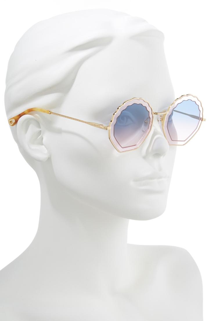 Women's Chloe Y 56mm Scalloped Sunglasses -