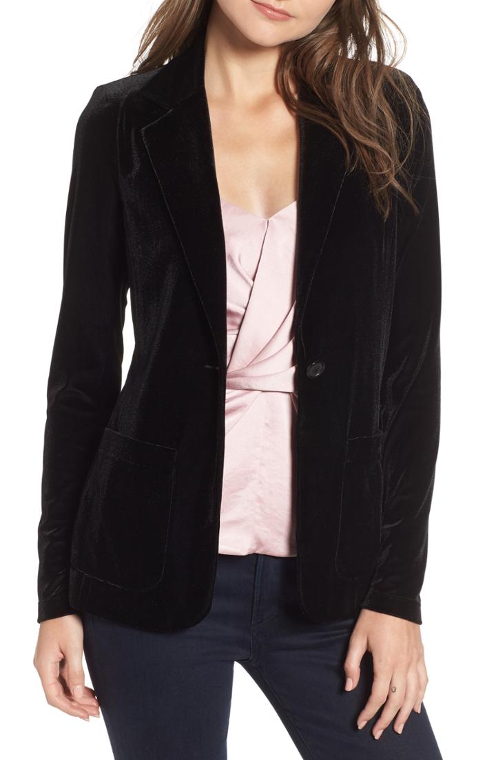Women's Bailey 44 Blackjack Velvet Blazer - Black