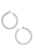 Women's Givenchy Pave Hoop Earrings