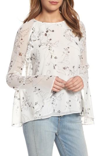 Women's Chelsea28 Ruffle Bell Sleeve Top, Size - Ivory