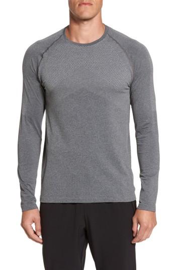 Men's Zella Zeolite Long Sleeve Performance T-shirt - Grey