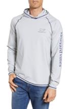 Men's Vineyard Vines Heathered Performance Hooded T-shirt - Grey