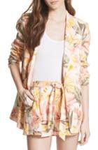 Women's Joie Kishina B Floral Jacket - Pink