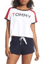 Women's Tommy Hilfiger Cropped Lounge Tee - White