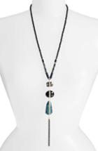 Women's Nakamol Design 3-stone Drop Pendant Necklace