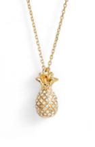 Women's Kate Spade New York By The Pool Pave Pineapple Pendant Necklace
