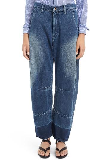 Women's Y's By Yohji Yamamoto U-wide Gusset Denim Pants