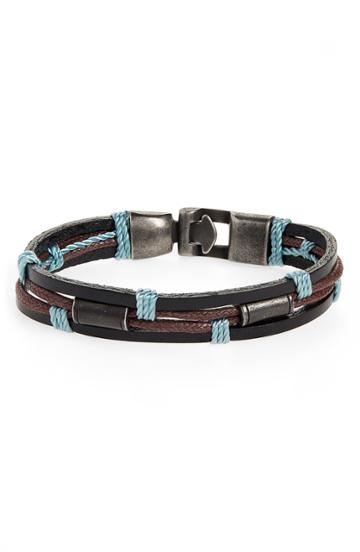 Men's Nordstrom Men's Shop Multistrand Leather Bracelet