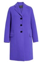 Women's Marc Jacobs Notch Collar Coat - Purple