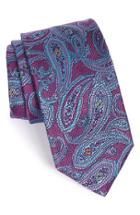 Men's Robert Talbott Paisley Silk Tie, Size - Purple