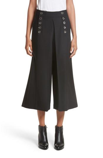 Women's Alexander Wang Hook Detail Culottes - Black