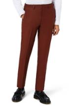 Men's Topman Skinny Fit Suit Trousers X 34 - Burgundy
