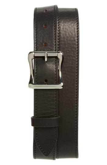 Men's Shinola Leather Roller Belt - Black