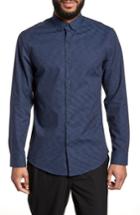 Men's Calibrate Trim Fit Solid Sport Shirt - Blue