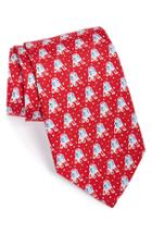 Men's Vineyard Vines New England Patriots Nfl Silk Tie, Size - Red