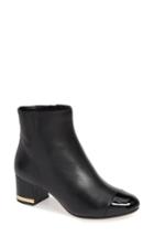 Women's Michael Michael Kors Marcie Cap Toe Bootie .5 M - Black