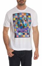 Men's Robert Graham Bow Tie Bulldog Graphic T-shirt - White