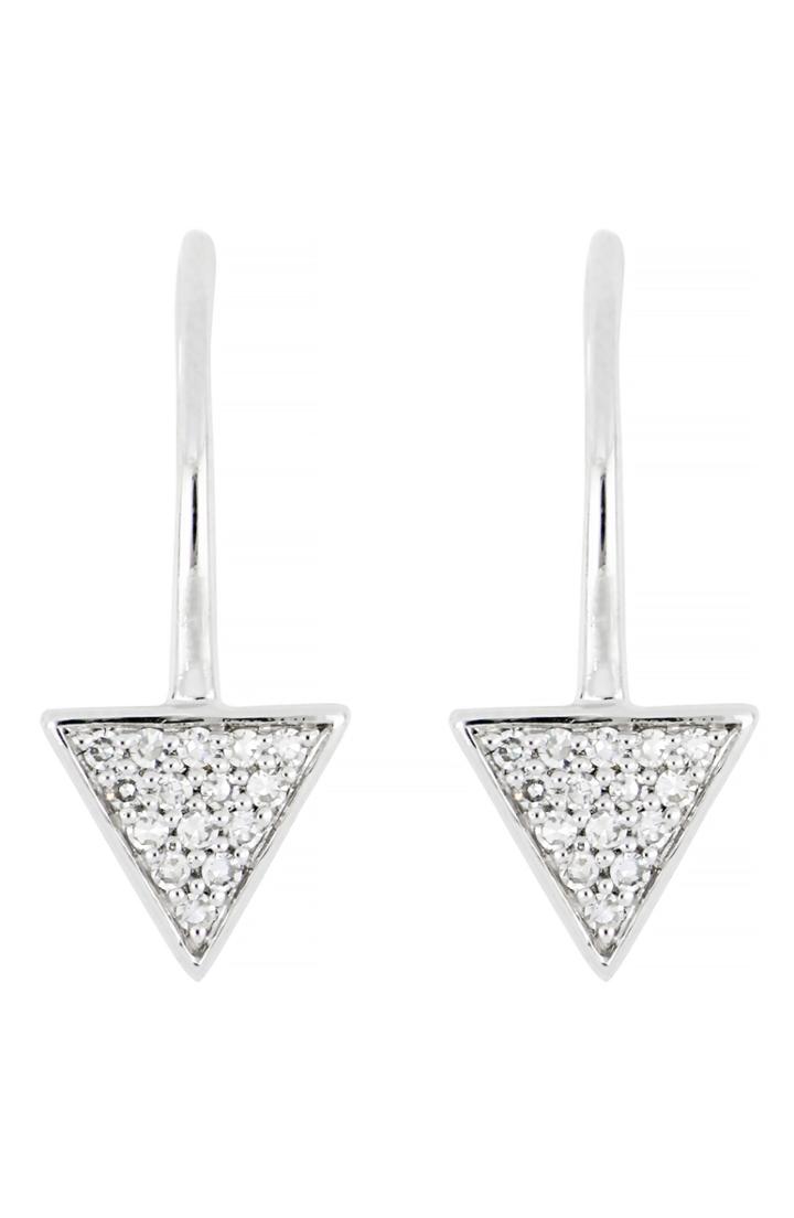 Women's Carriere Diamond Pave Medium Triangle Drop Earrings (nordstrom Exclusive)