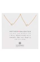 Women's Dogeared Mother Daughter Set Of 2 Pearl Pendant Necklaces