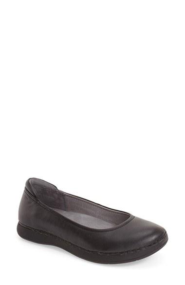 Women's Alegria Petal Ballet Flat .5 M - Black