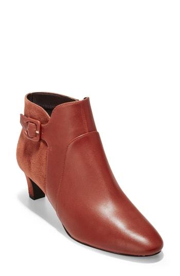 Women's Cole Haan Sylvia Waterproof Bootie .5 B - Brown