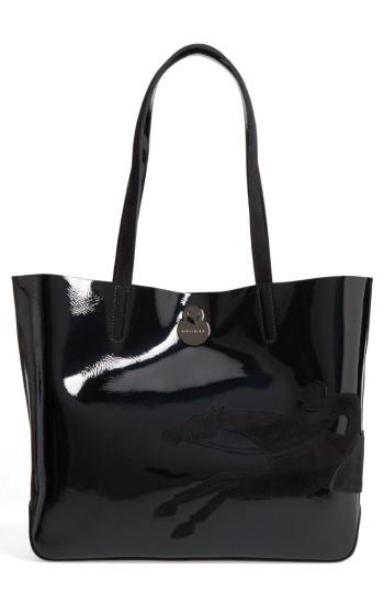 Longchamp Shop-it Leather Tote - Black