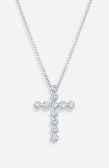 Women's Kwiat Diamond Cross Pendant Necklace
