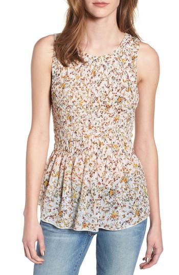 Women's Hinge Smocked Peplum Top