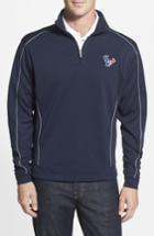 Men's Cutter & Buck Houston Texans - Edge Drytec Moisture Wicking Half Zip Pullover