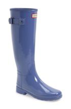 Women's Hunter Original Refined High Gloss Waterproof Rain Boot M - Blue