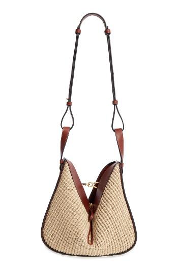 Loewe Small Hammock Raffia Hobo -