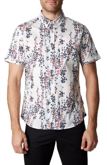Men's 7 Diamonds Let's Go Stretch Sport Shirt - White