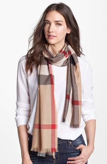 Women's Burberry Check Scarf -