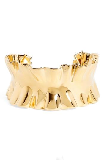 Women's Kate Spade New York Heavy Metals Statement Ruffle Cuff