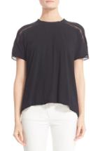 Women's Belstaff Edith Lace Inset Jersey Tee