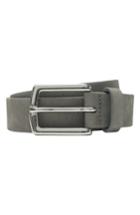 Men's Club Monaco Laird Suede Belt - Light Grey