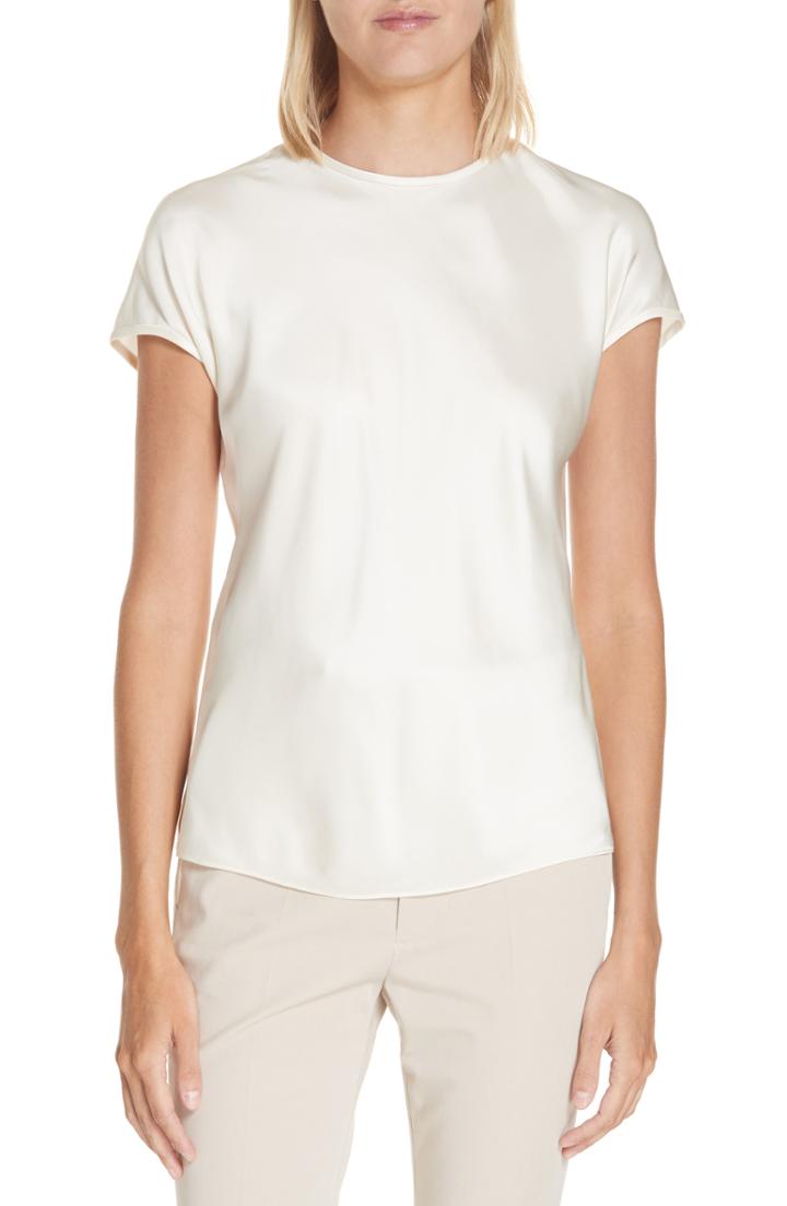 Women's Helmut Lang Satin Top - Ivory
