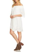 Women's 1.state Embroidered Off The Shoulder Shift Dress, Size - White